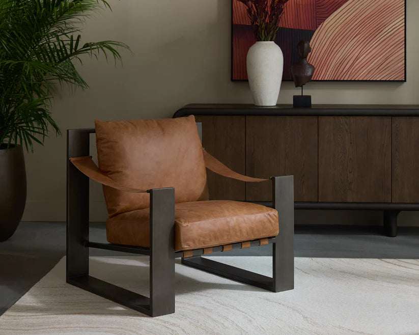 Berke Lounge Chair - Gunmetal