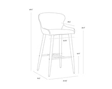 Cargar imagen en el visor de la galería, Evora Bar Stool
