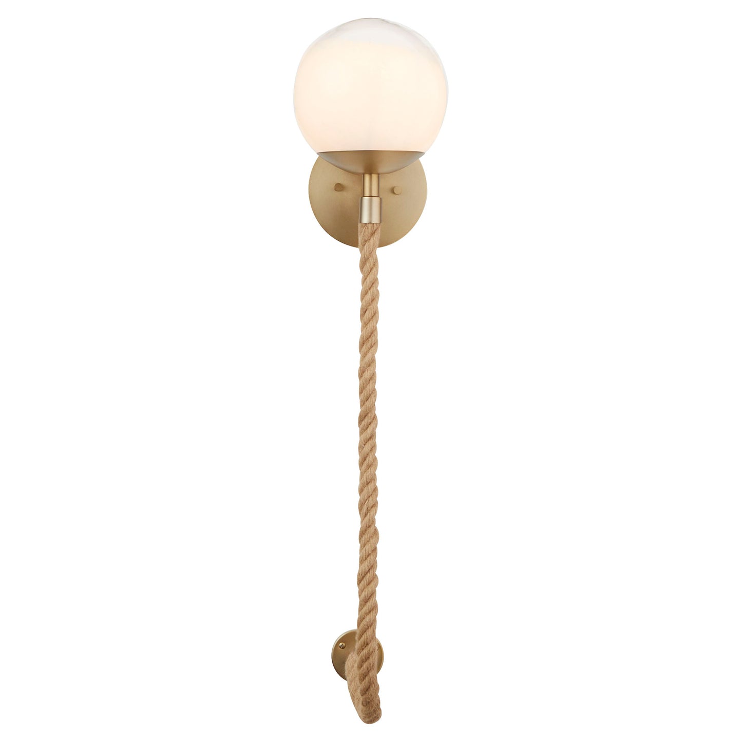 Rockport Wall Sconce | Aged Brass | Brown