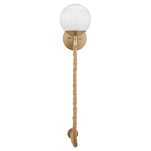 Rockport Wall Sconce | Aged Brass | Brown