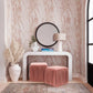 Baria Wooden Round Wall Mirror