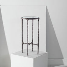 Cargar imagen en el visor de la galería, Jessa Forged Metal Tall Round End Table
