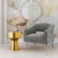 Carri Gold Round Wall Mirror