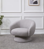 Petryna Boucle Swivel Accent Chair