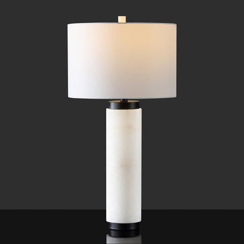 Sydni Alabaster Pillar Table Lamp