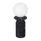 Globe Onyx Black Marble Lamp