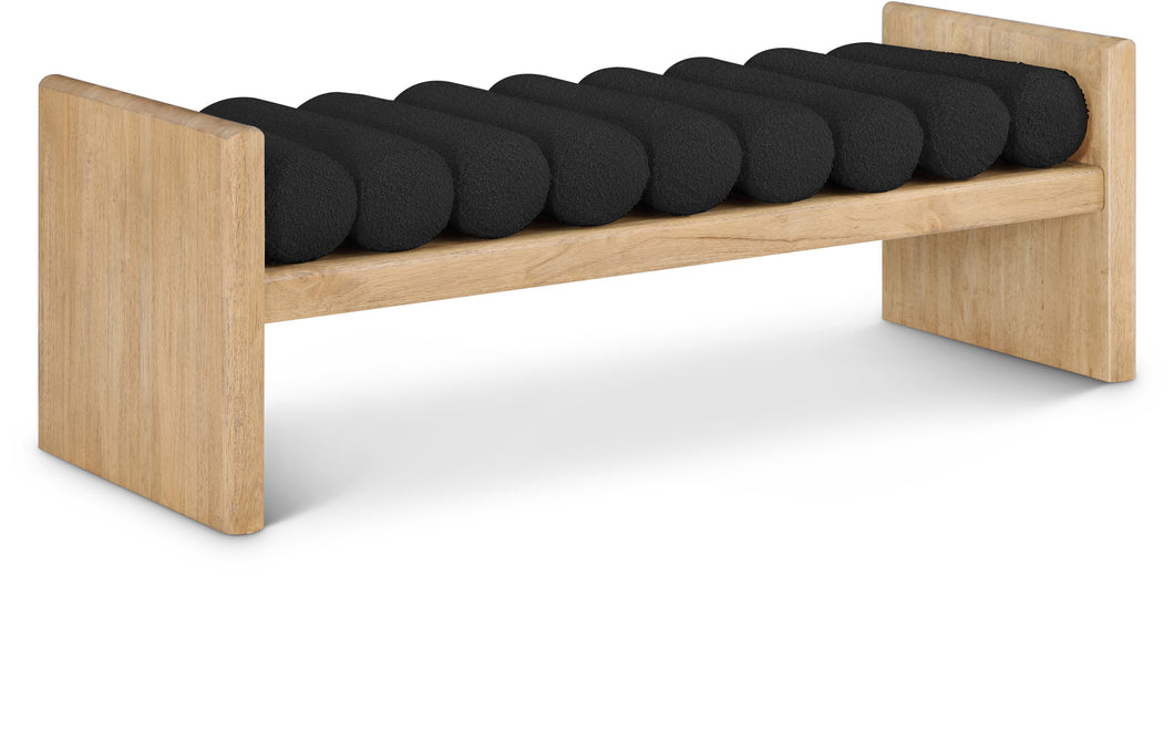 Waverly Boucle Fabric Bench