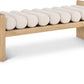 Waverly Boucle Fabric Bench