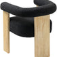 Barrel Boucle Fabric Dining Chair
