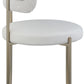 Beacon Vegan Leather and Boucle Fabric Dining Chair