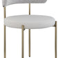 Beacon Vegan Leather and Boucle Fabric Dining Chair