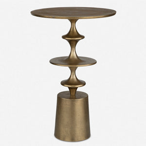 FLIGHT ACCENT TABLE, BRASS