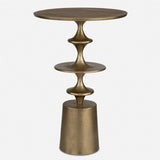 FLIGHT ACCENT TABLE, BRASS