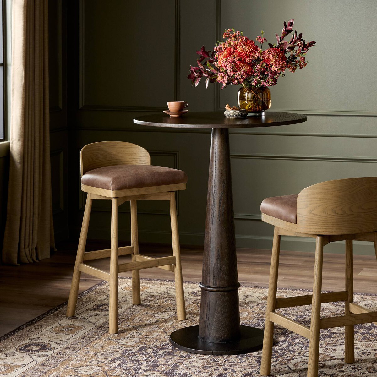 Cloris Swivel Bar + Counter Stool