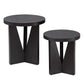 NADETTE NESTING TABLES, ESPRESSO, S/2