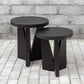 NADETTE NESTING TABLES, ESPRESSO, S/2