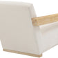 Ward Linen Textured Fabric Accent Chair