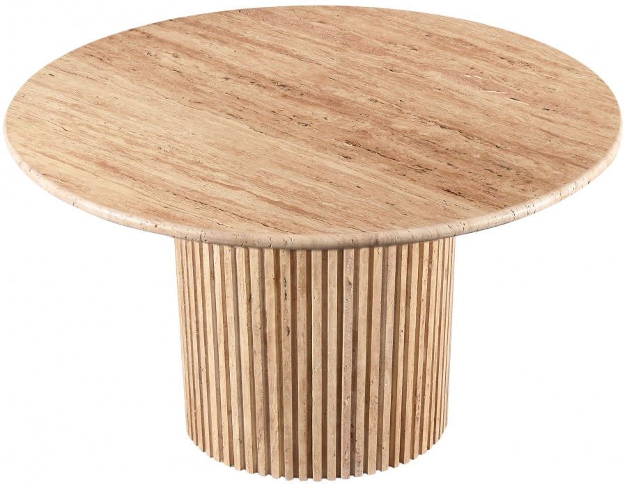 Genoa 48" Travertine Dining Table