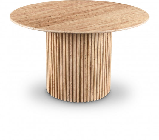 Genoa 48" Travertine Dining Table