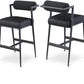 Stryker Boucle Fabric and Vegan Leather Bar / Counter Stools