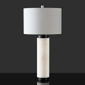 Sydni Alabaster Pillar Table Lamp