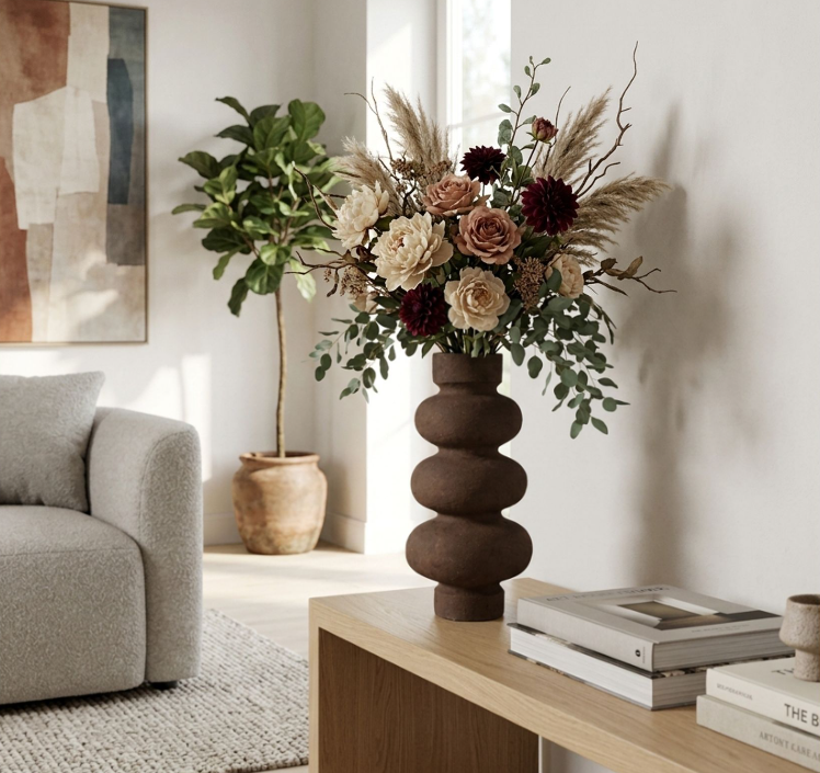 DOVERBROOK BROWN VASE 17 (IN)