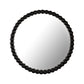 Baria Wooden Round Wall Mirror