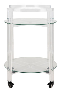 Jules 2 Tier Acrylic Bar Cart