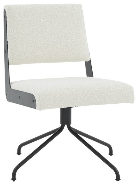 Emmeline Boucle Swivel Office Chair