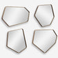 LINNEAH MIRRORS, GOLD, S/4