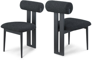 Dario Boucle Fabric Dining Chair