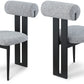 Dario Boucle Fabric Dining Chair