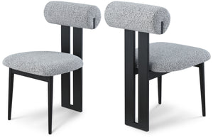 Dario Boucle Fabric Dining Chair