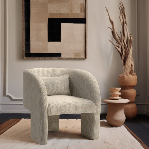 Sawyer Weaved Fabric Accent Chair