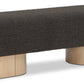 Robertson Boucle Fabric Bench