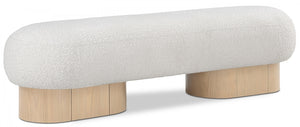 Robertson Boucle Fabric Bench