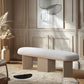 Wilshire Boucle Fabric Bench