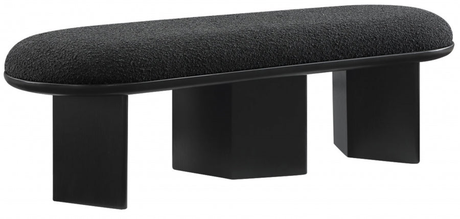 Wilshire Boucle Fabric Upholstered Bench