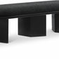Wilshire Boucle Fabric Upholstered Bench