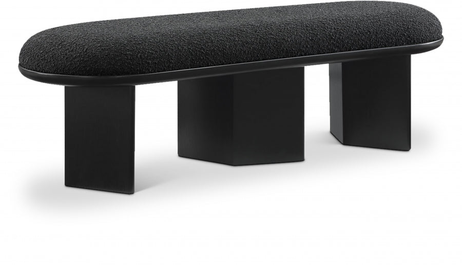 Wilshire Boucle Fabric Upholstered Bench