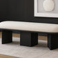 Wilshire Boucle Fabric Upholstered Bench