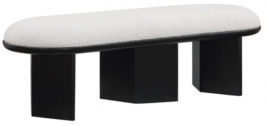 Wilshire Boucle Fabric Upholstered Bench