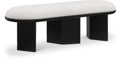 Wilshire Boucle Fabric Upholstered Bench
