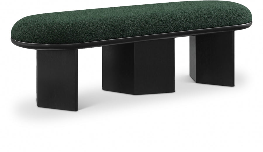 Wilshire Boucle Fabric Upholstered Bench