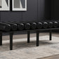 Landon Vegan Leather Upholstered Bench
