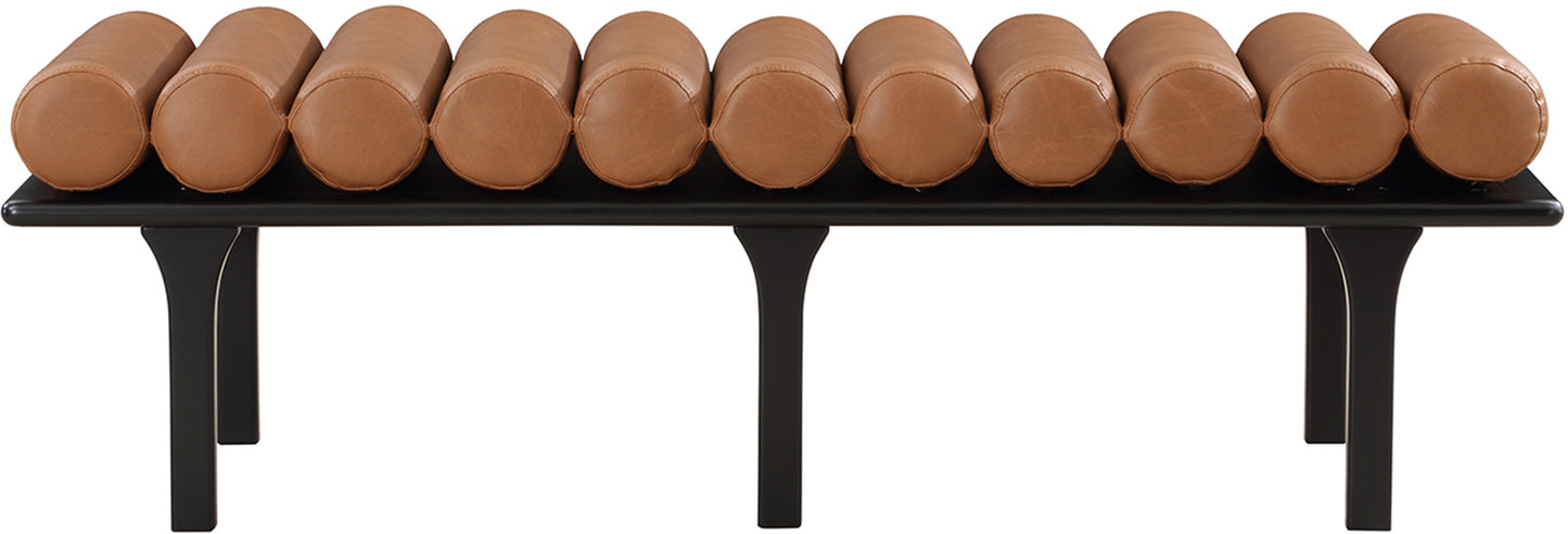 Landon Vegan Leather Upholstered Bench