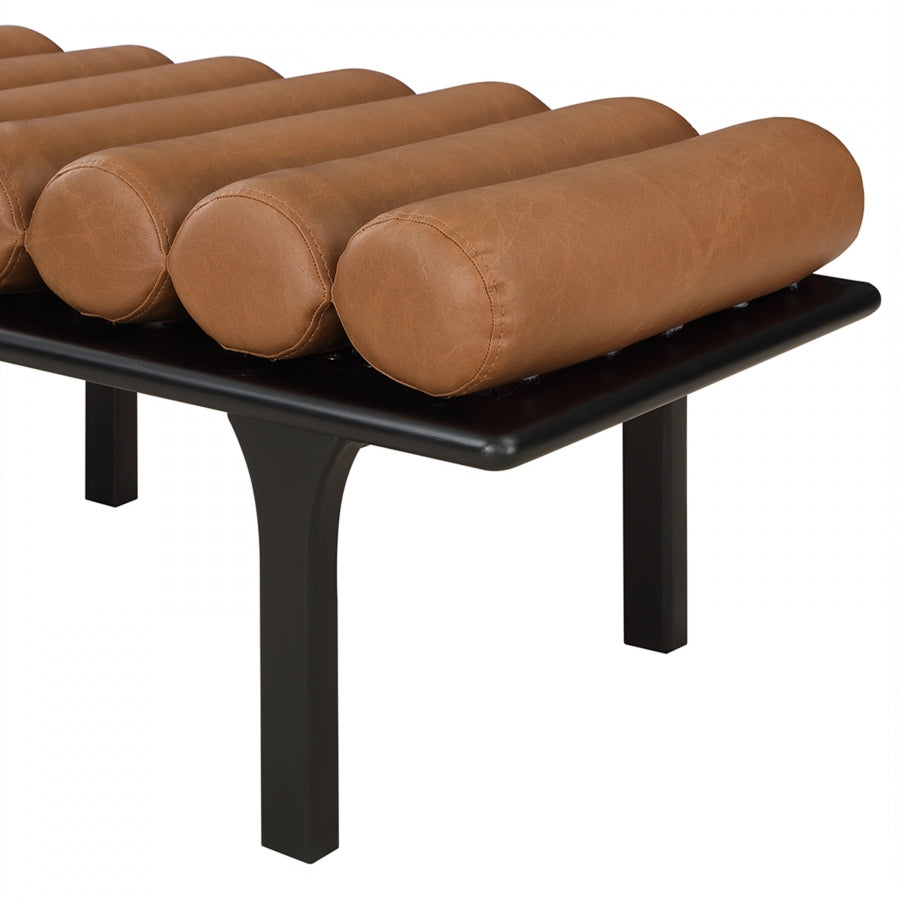 Landon Vegan Leather Upholstered Bench