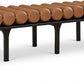 Landon Vegan Leather Upholstered Bench