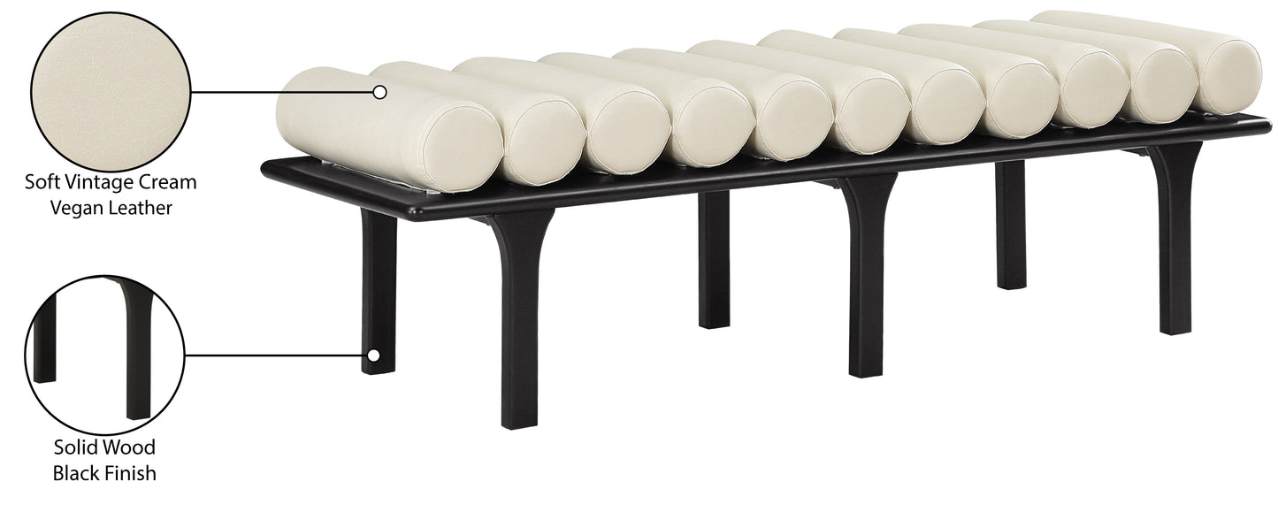 Landon Vegan Leather Upholstered Bench