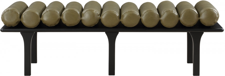 Landon Vegan Leather Upholstered Bench